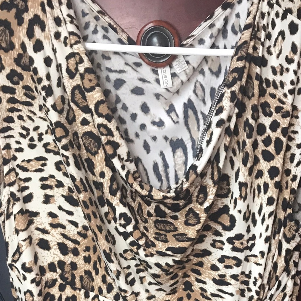 Madison slinky leopard print dress - Picture 2 of 2